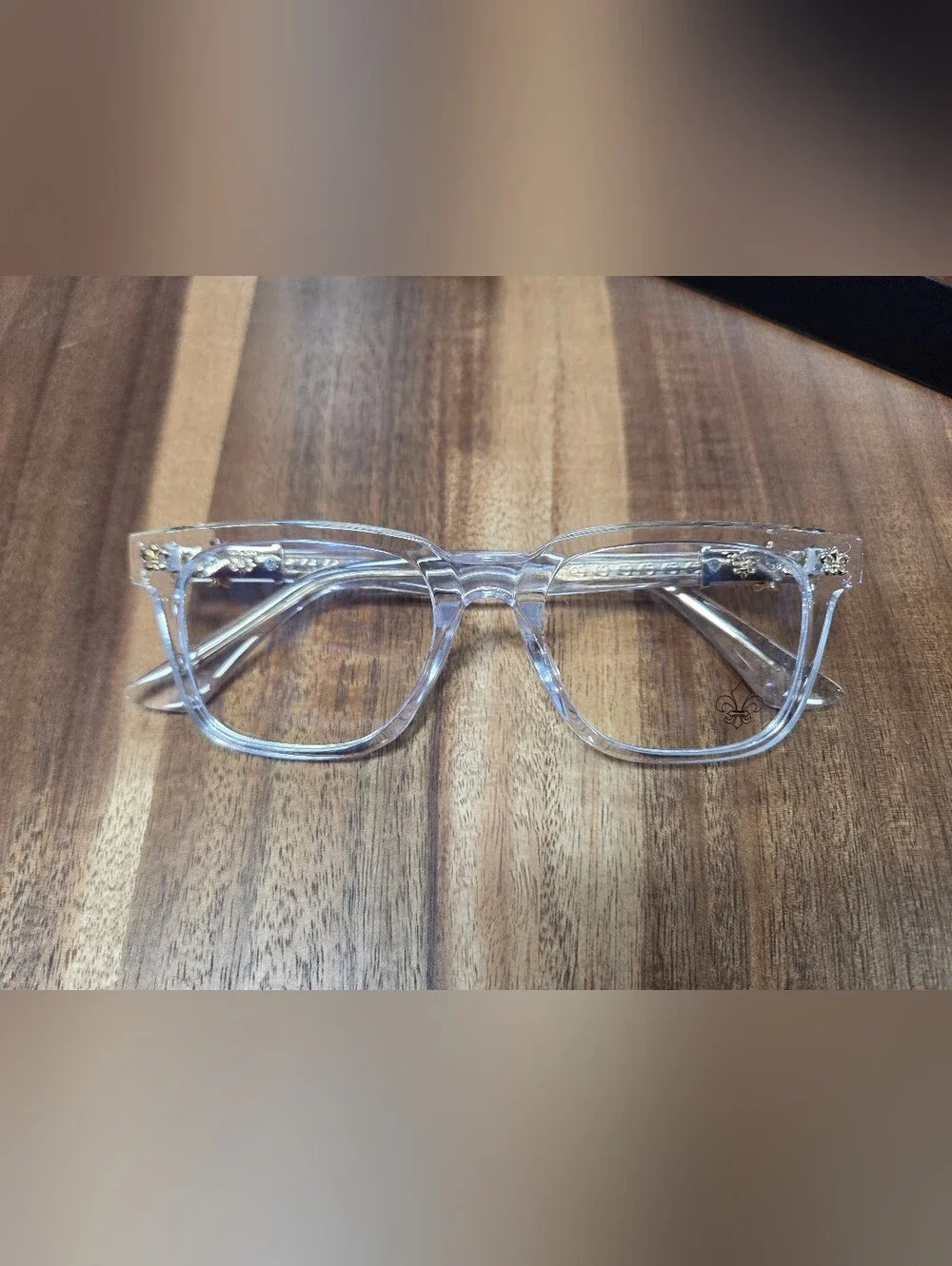 Clear UNISEX Chrome Hearts Eyeglasses Frames - Transparent Style